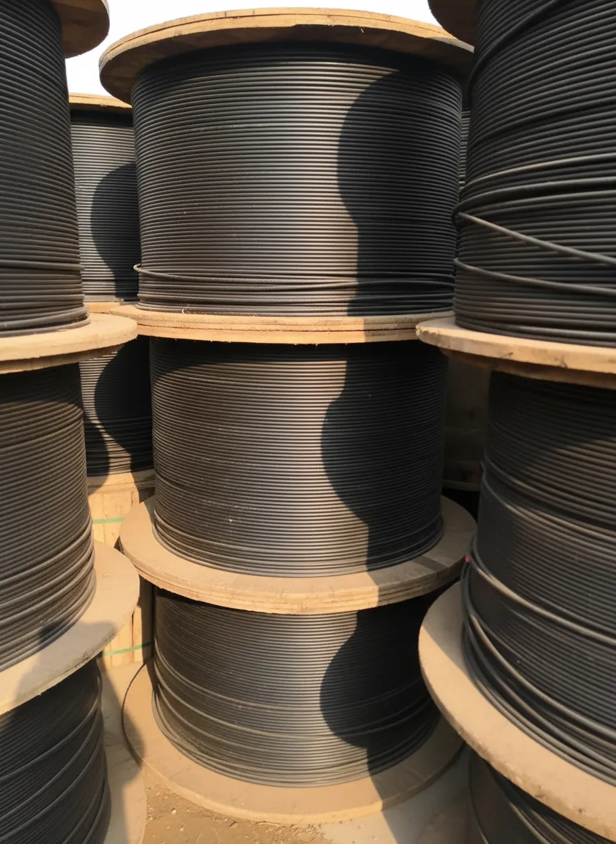 OM2 multimode fiber optic cable bulk roll image thumbnail