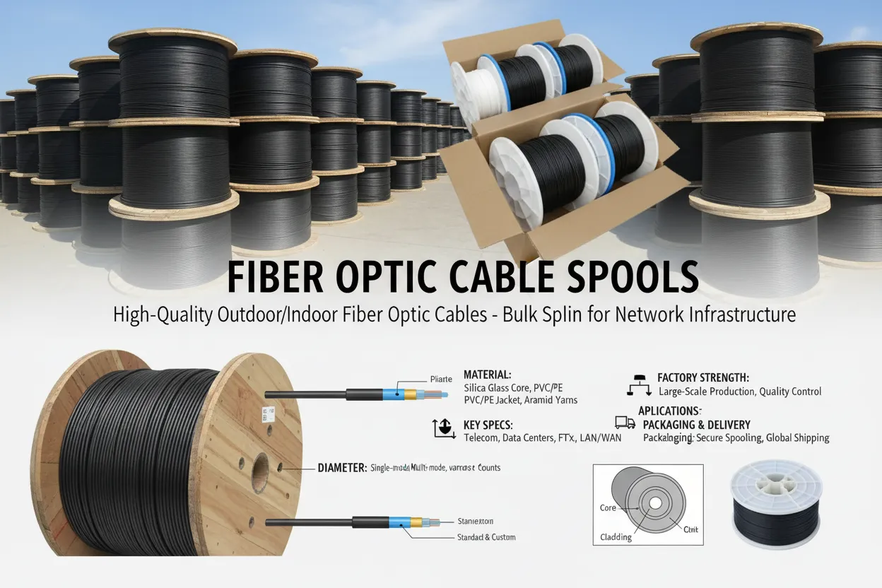 OM2 multimode fiber optic cable bulk roll supplier