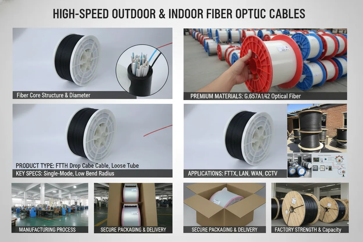 Indoor Flexible Fiber Cable manufacturer
