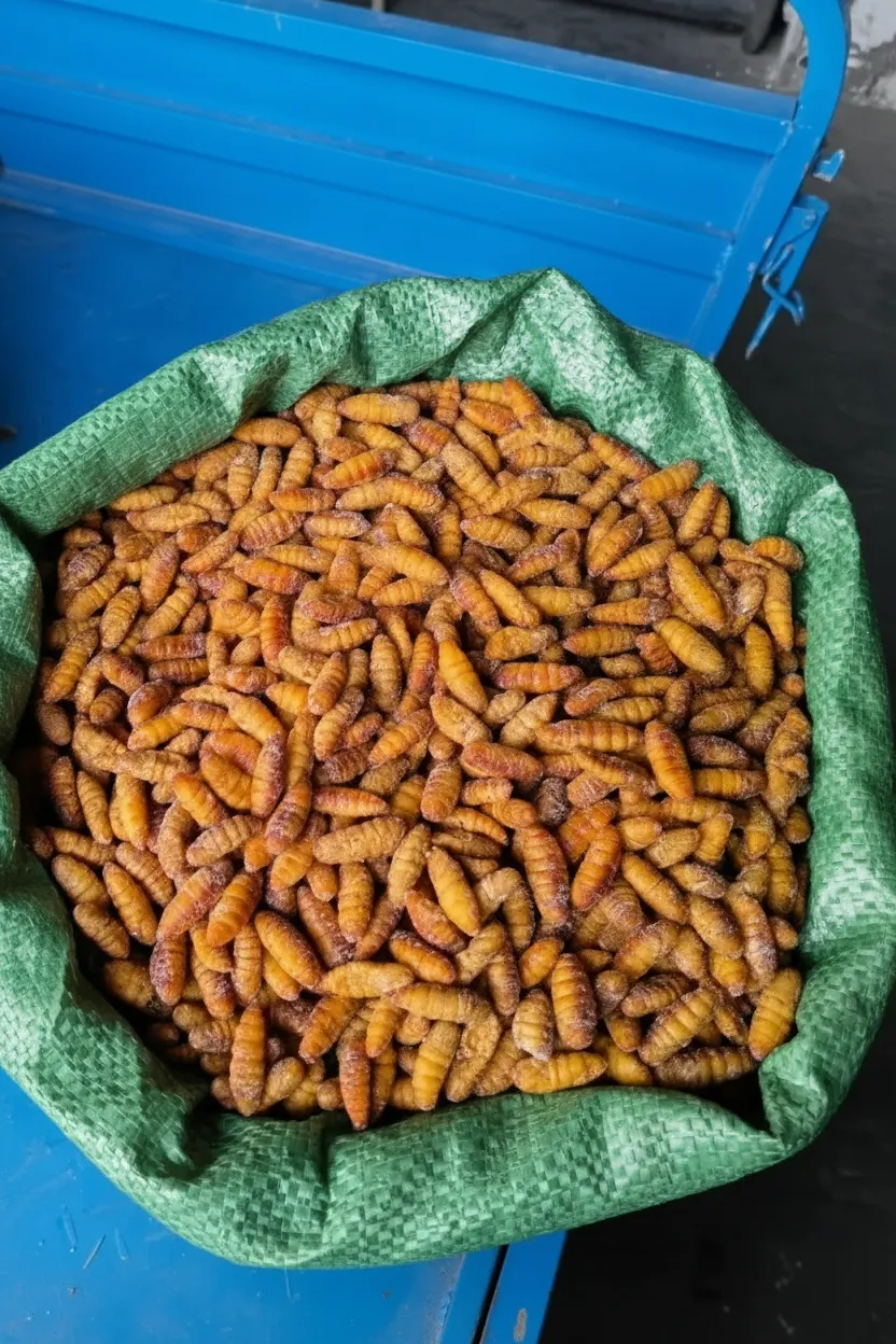 Vacuum-Packed Silkworm Pupae image thumbnail