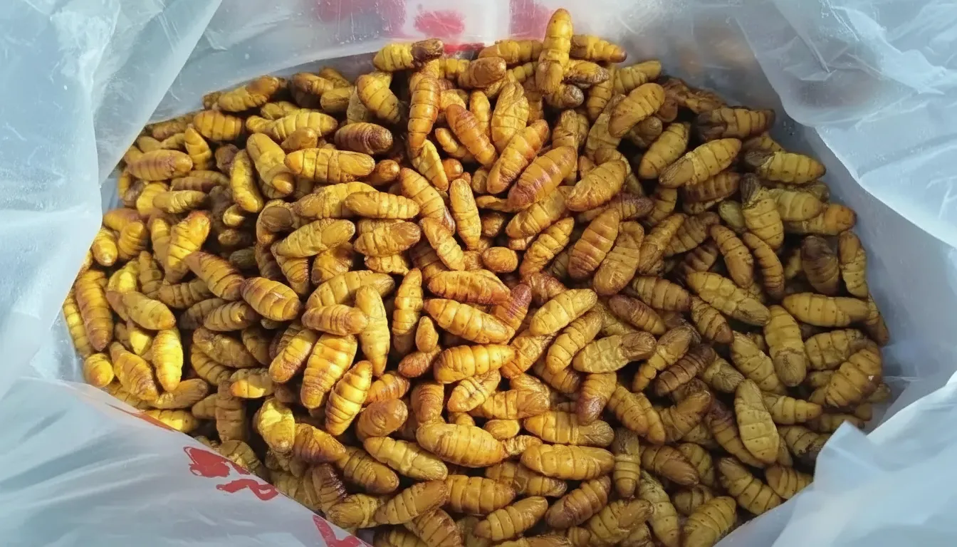 Vacuum-Packed Silkworm Pupae image thumbnail