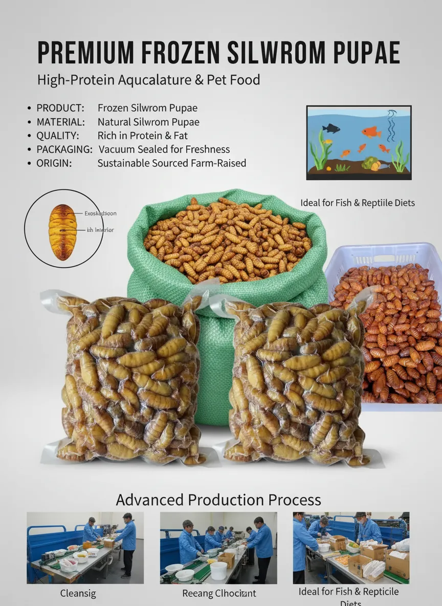 Vacuum-Packed Silkworm Pupae supplier