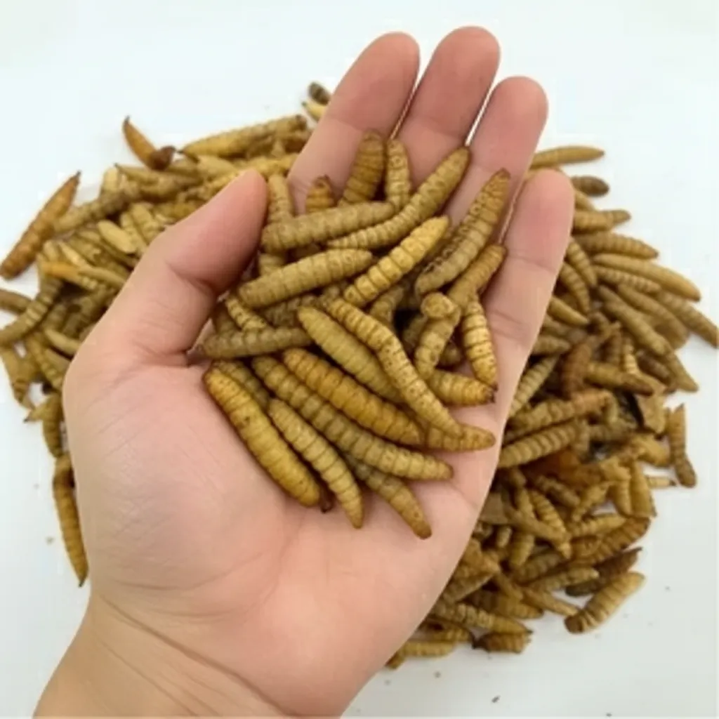 Freeze dried high calcium worms