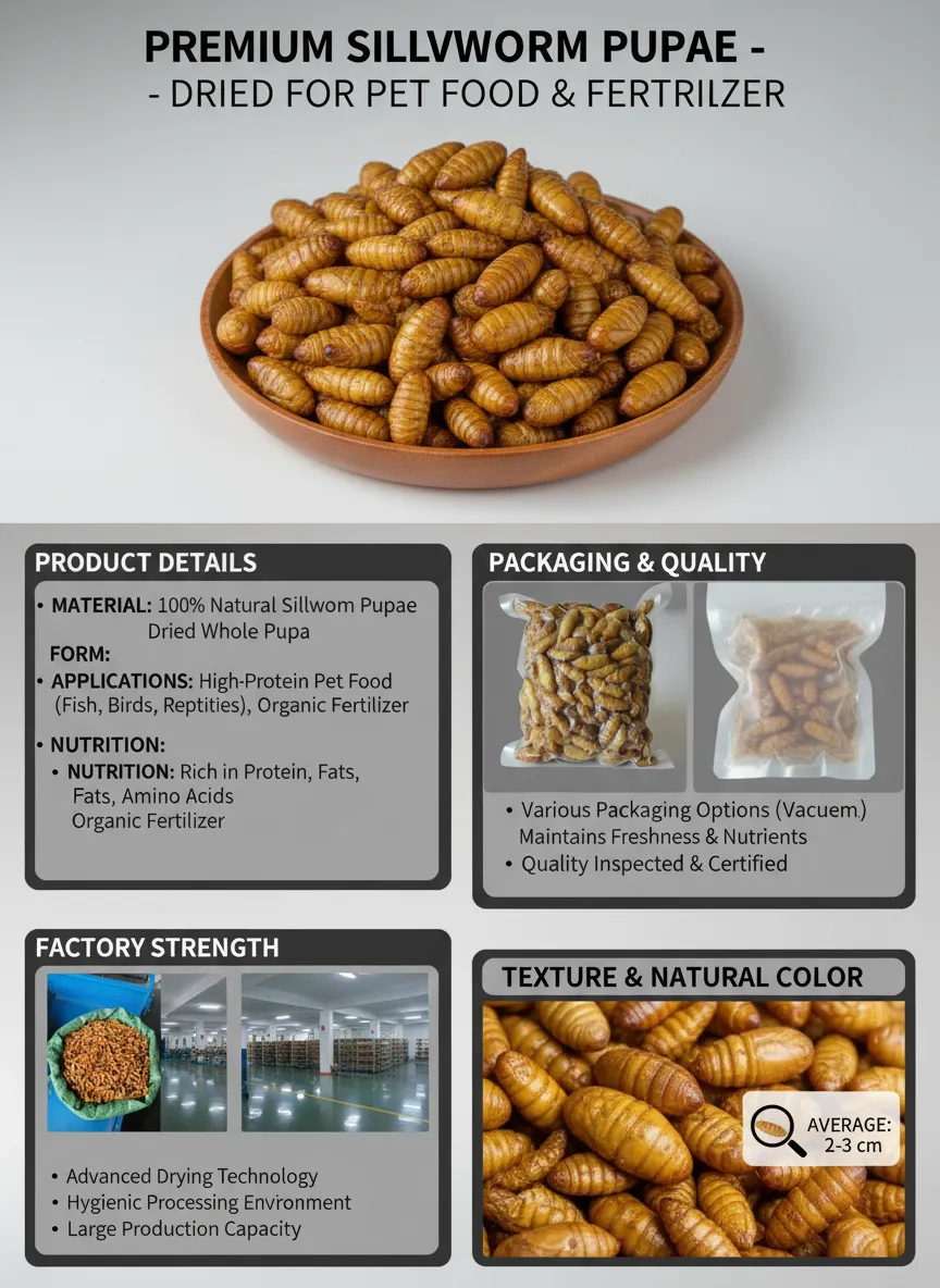 Vacuum-Packed Silkworm Pupae manufacturer