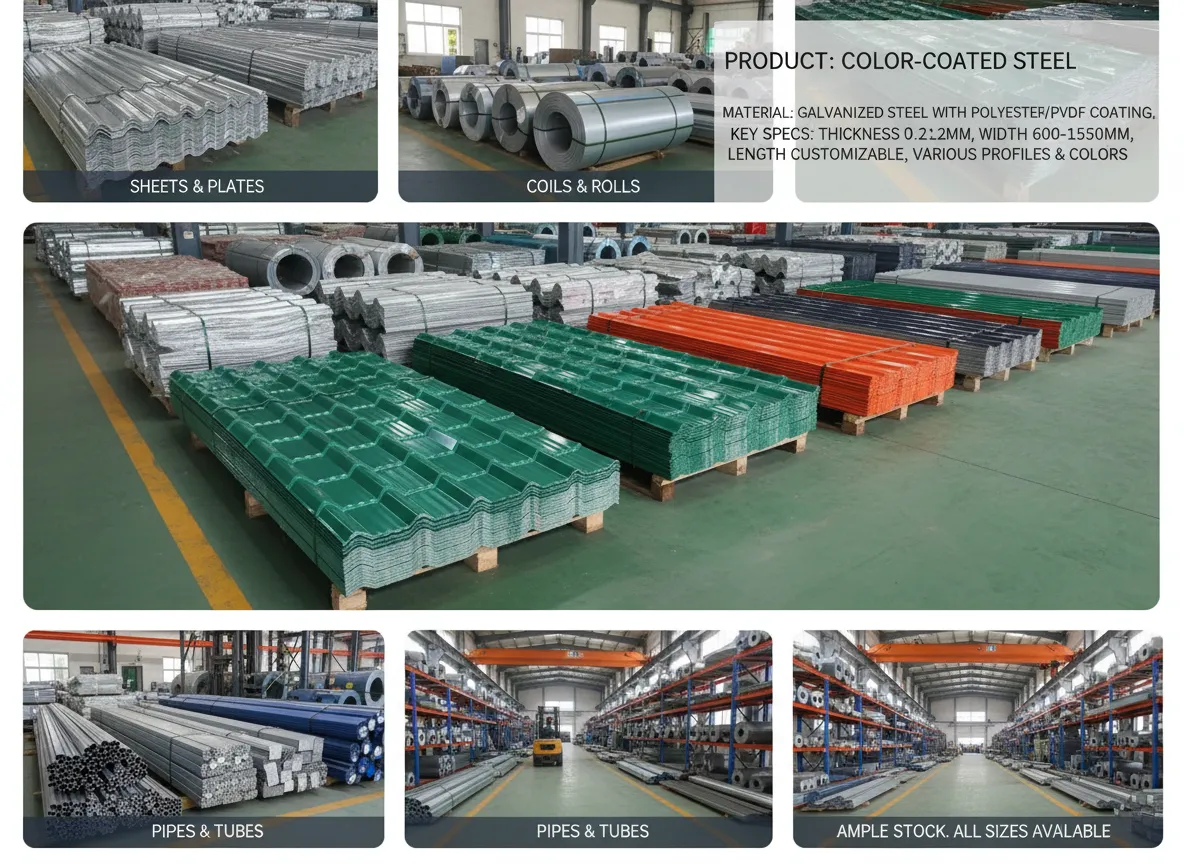 High strength color steel panel wholesale