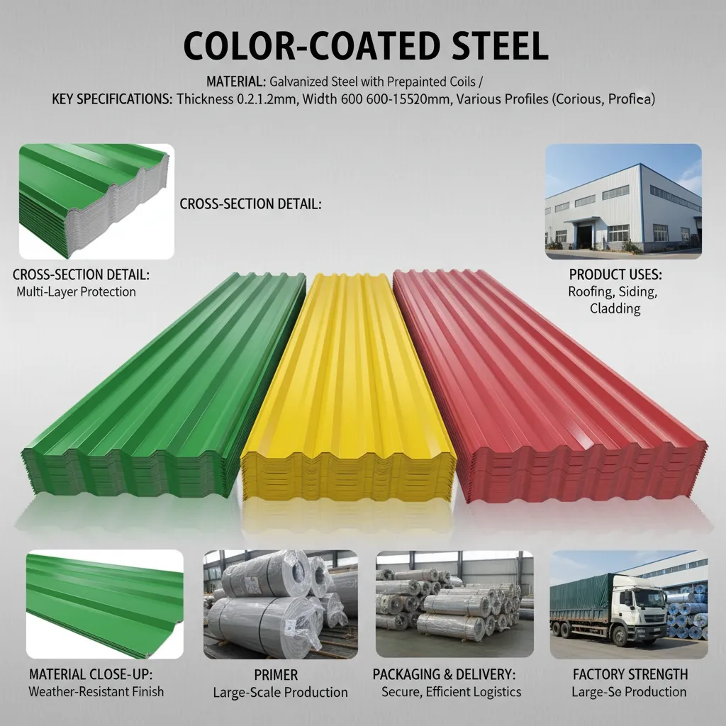 Corrugated color coated aluminum sheet manufacturer