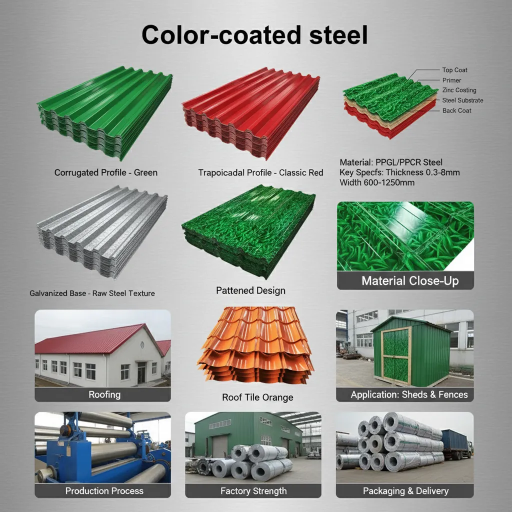 Aluminum zinc color coated steel sheet supplier