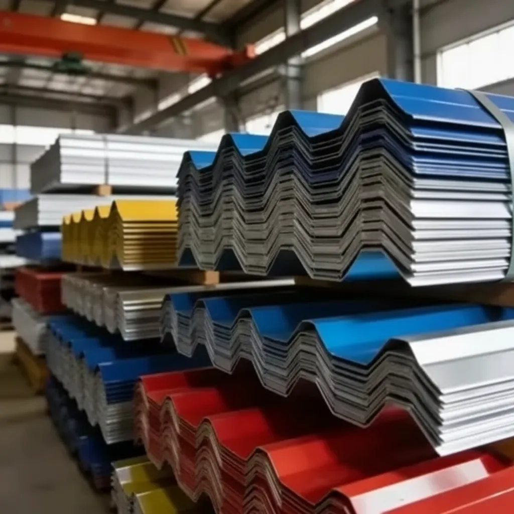 Corrugated color coated aluminum sheet image thumbnail