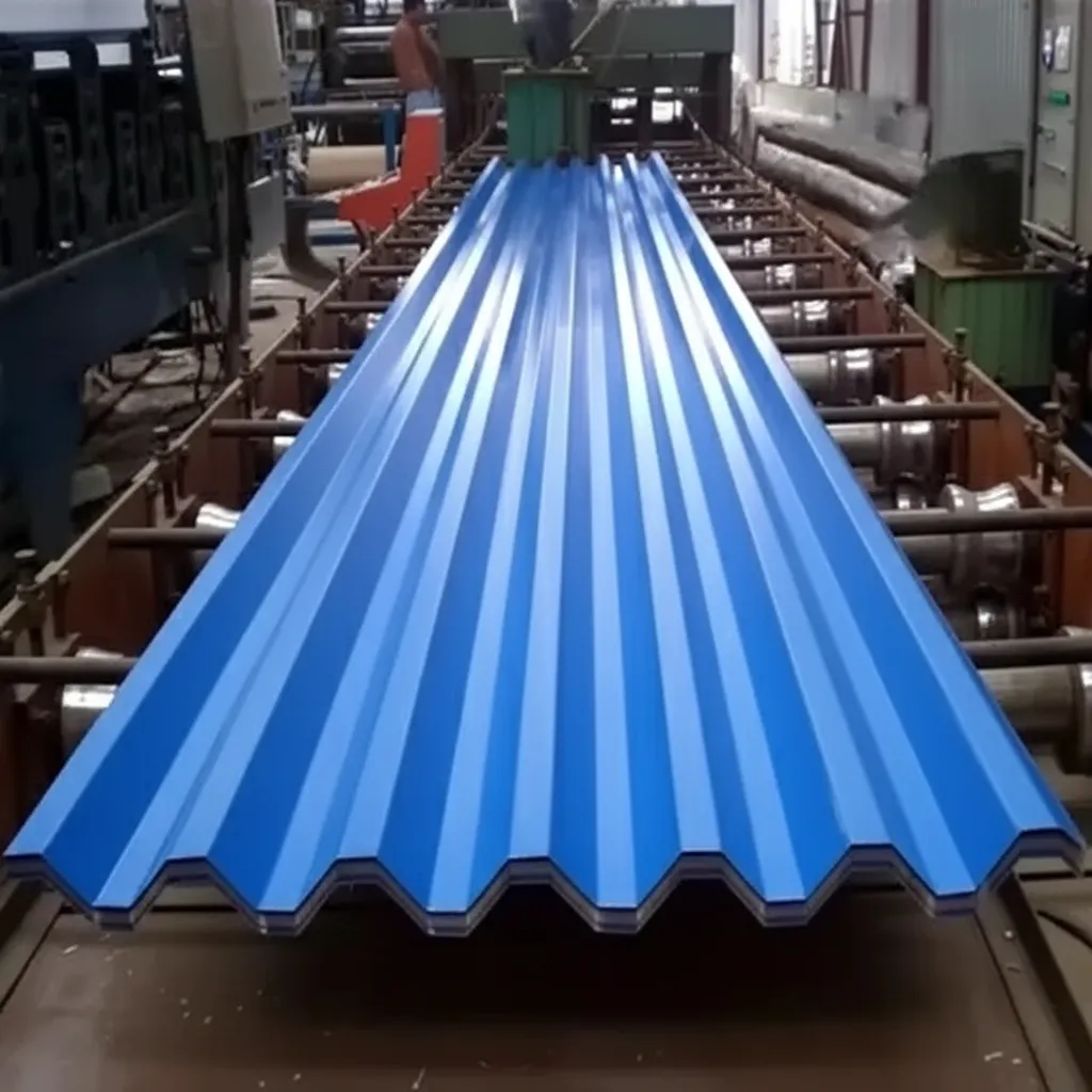 Corrugated color steel sheet