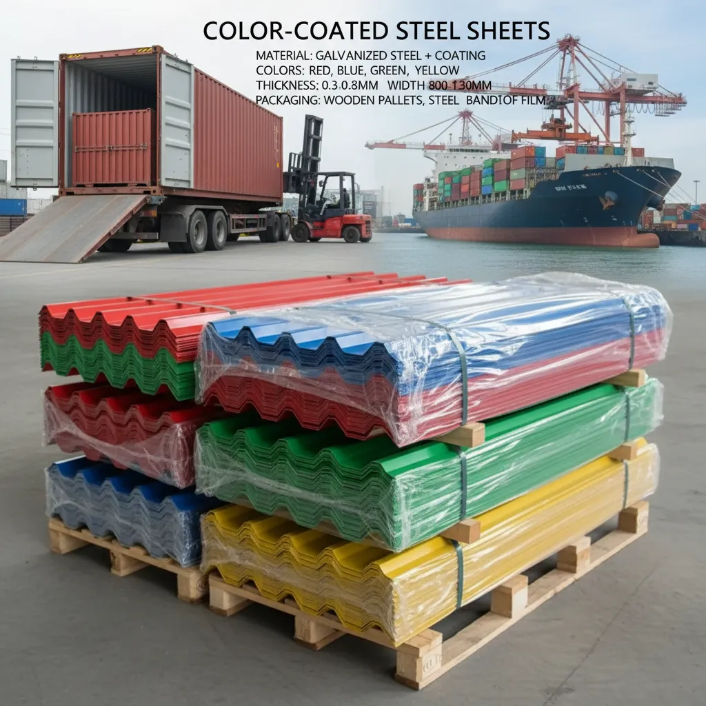 Corrugated color coated aluminum sheet supplier
