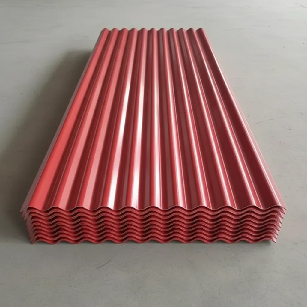 Corrugated color coated aluminum sheet image thumbnail