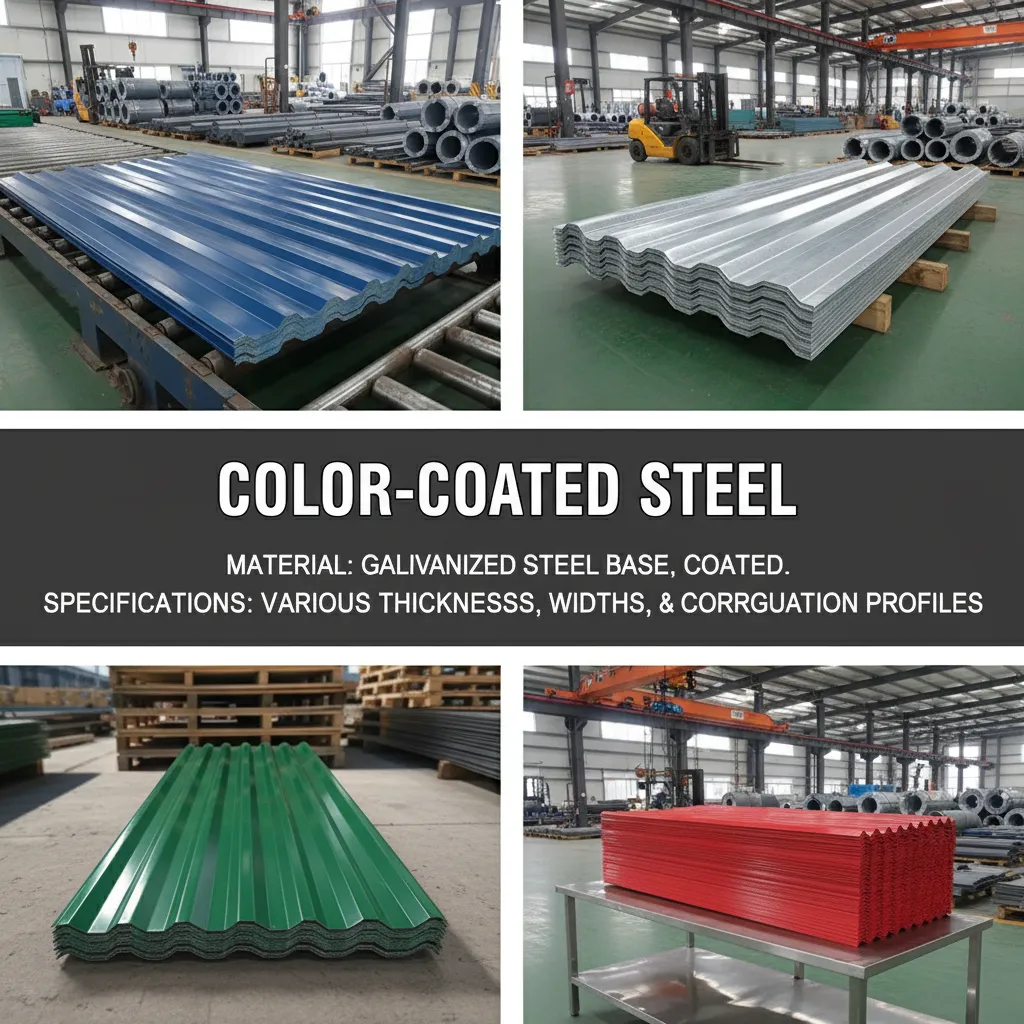 Corrugated color steel sheet wholesale