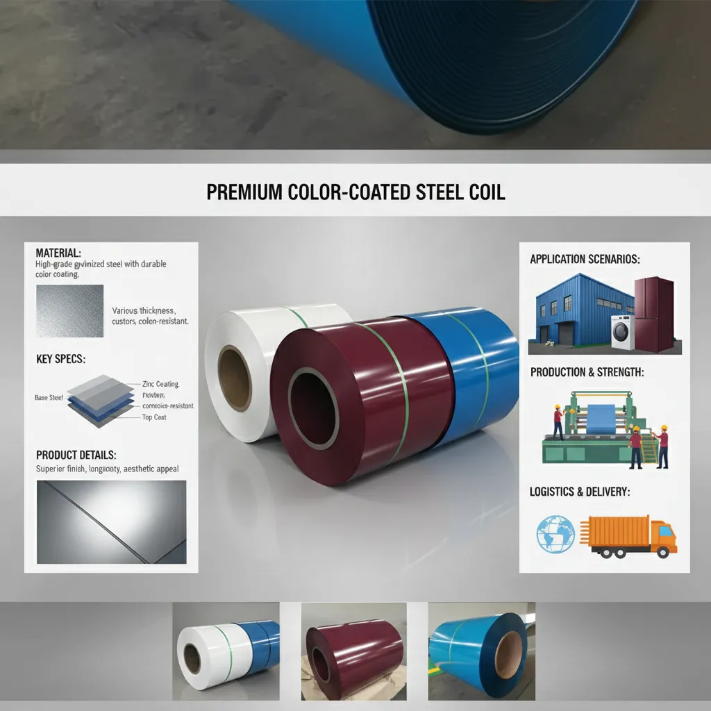 Tensile durable color coated coil supplier