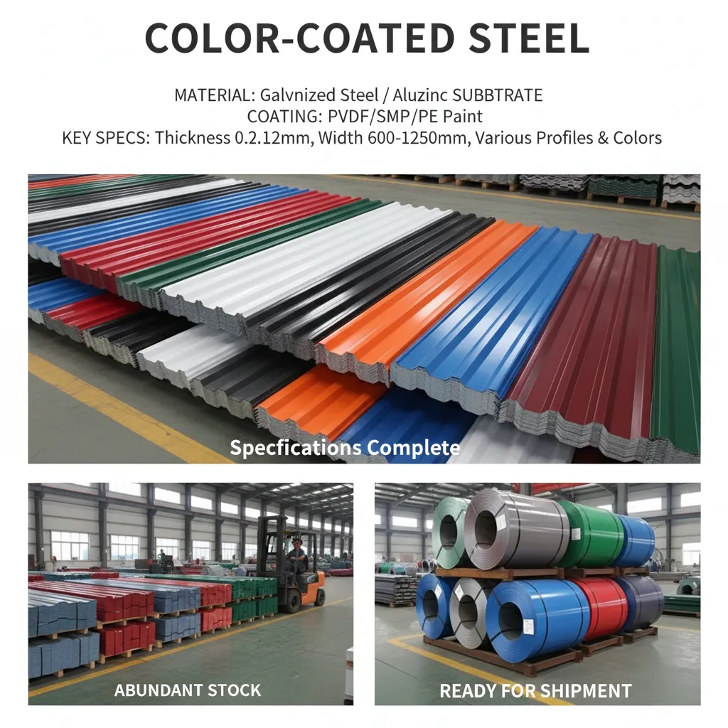 Precut color coated steel sheet wholesale