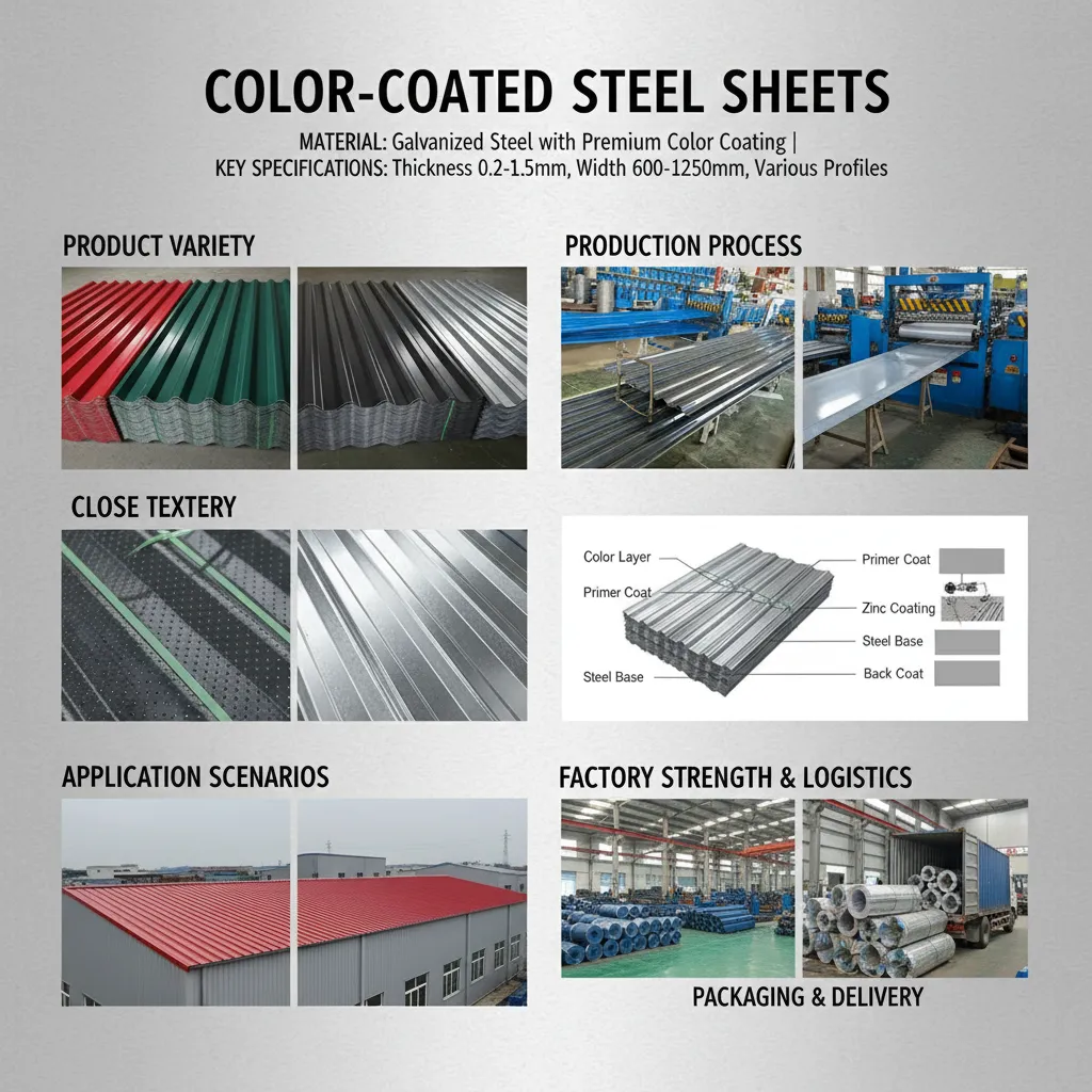 Commercial building color steel sheet supplier