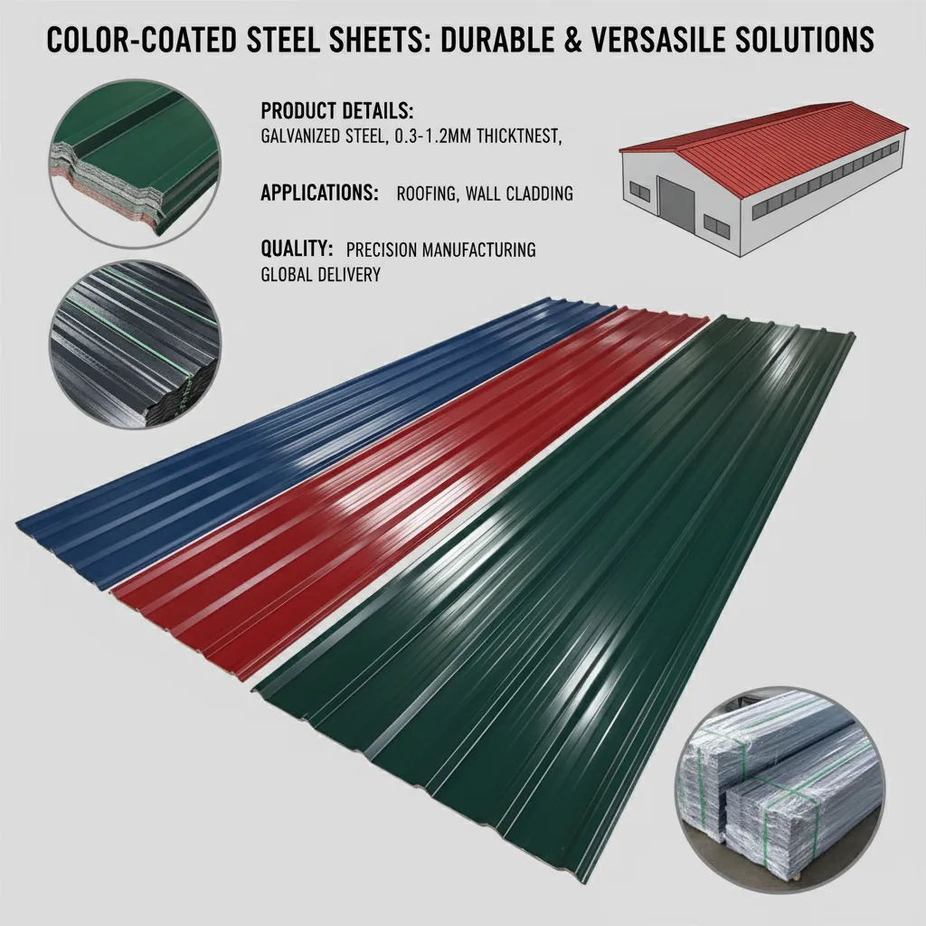 Rectangular color coated steel sheet supplier