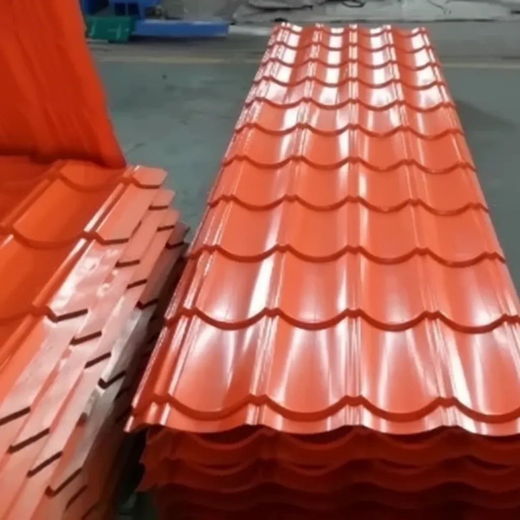 Mill finish color coated steel sheet