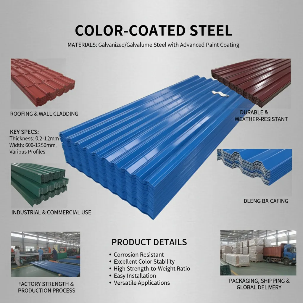Clean room color coated steel sheet manufacturer