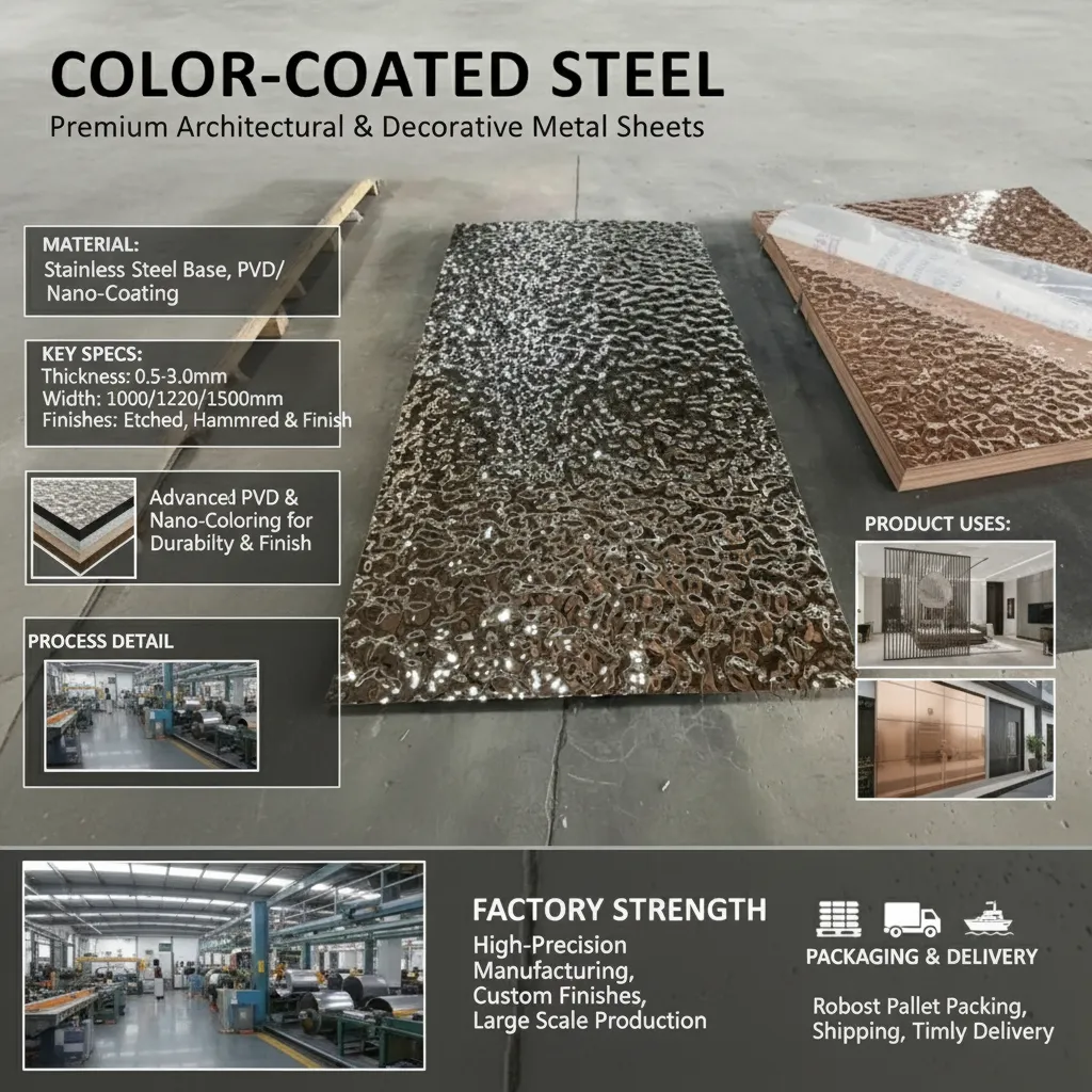 Cladding use color steel sheet supplier