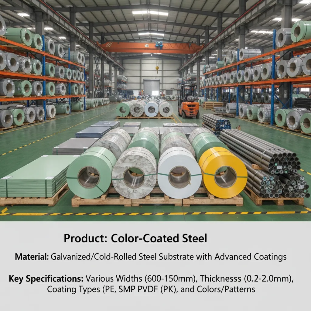 Glossy color coated steel coil wholesale