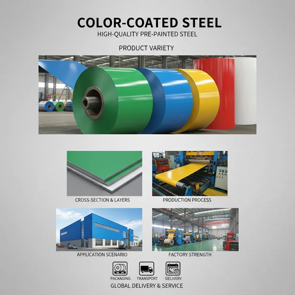 Anti corrosion color coated steel coil supplier