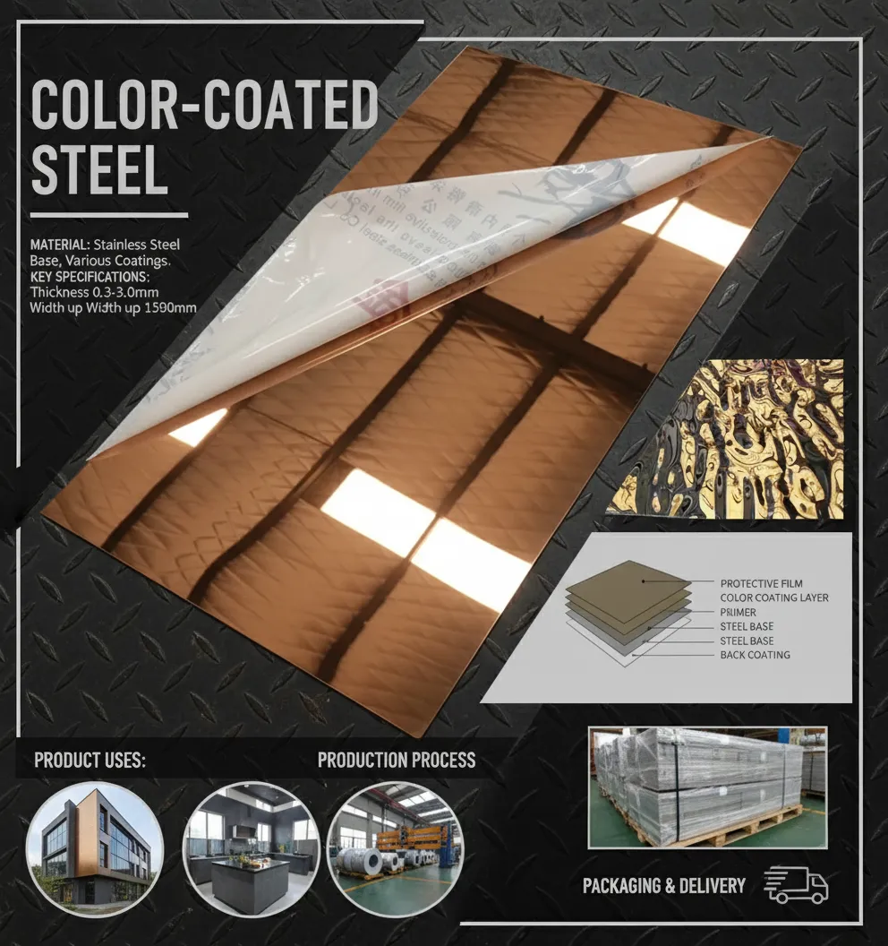 Heat insulated color steel sheet supplier