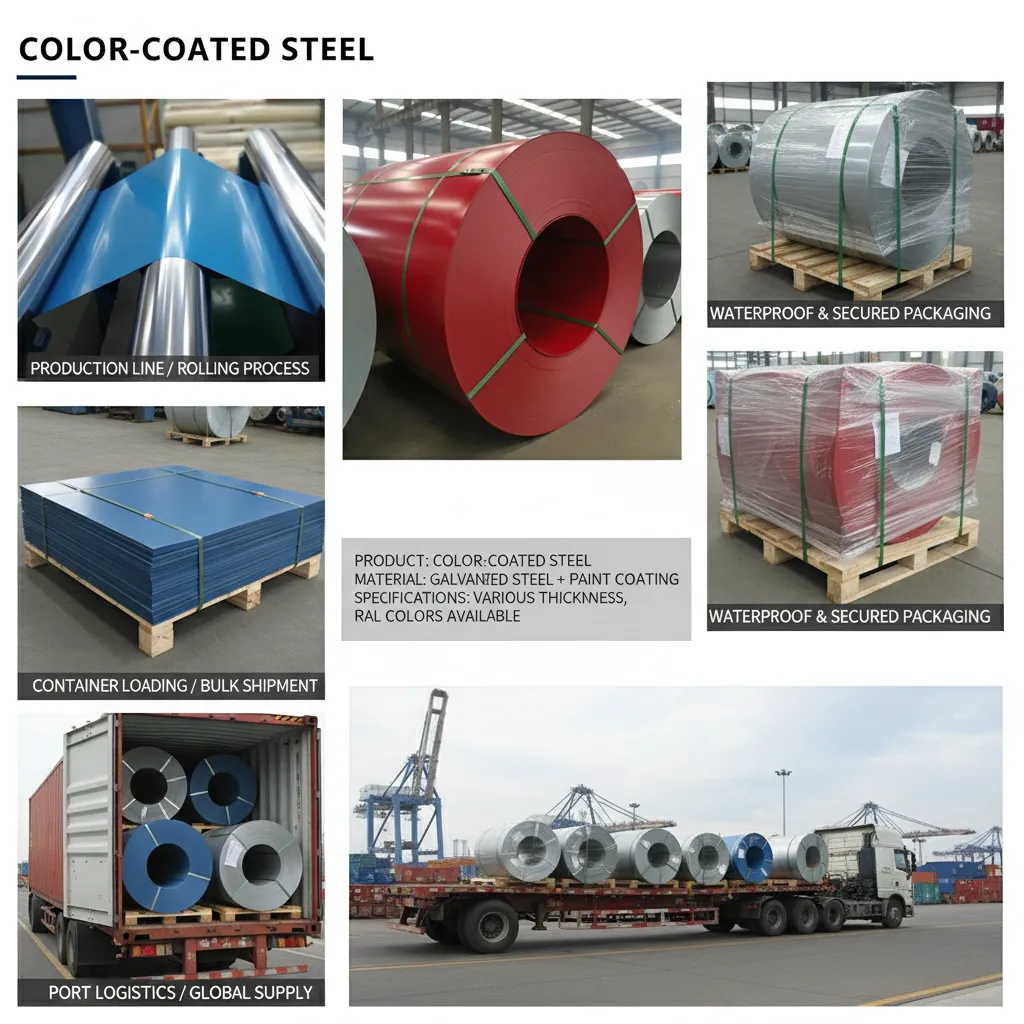 Zinc alloy color coated steel coil manufacturer