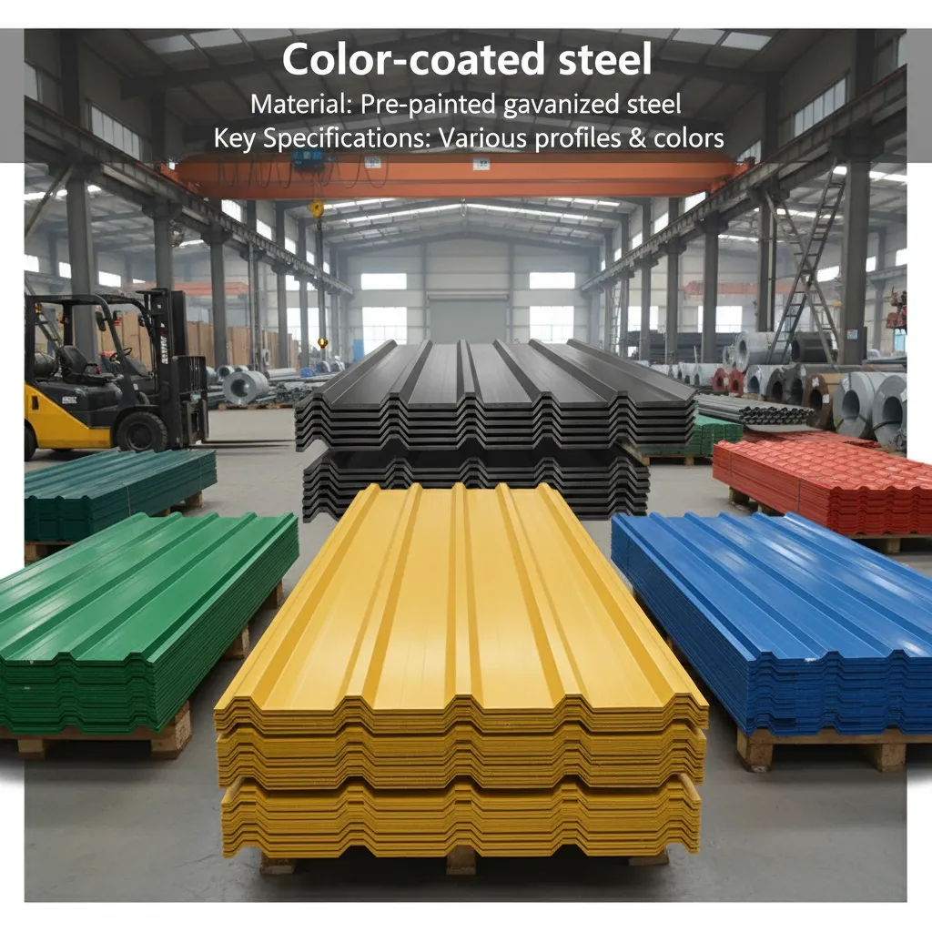 Mill finish color coated steel sheet wholesale