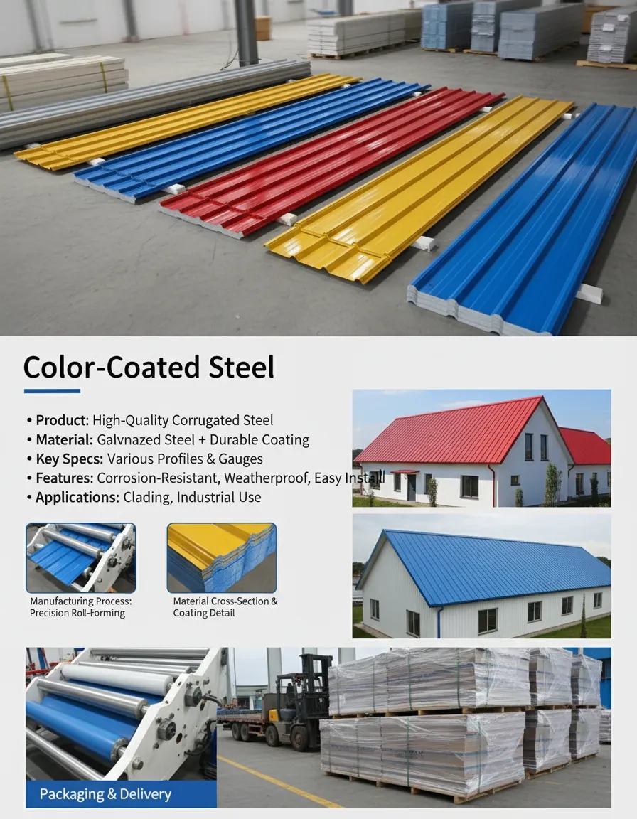 Hot dipped PPGI color coated steel sheet supplier
