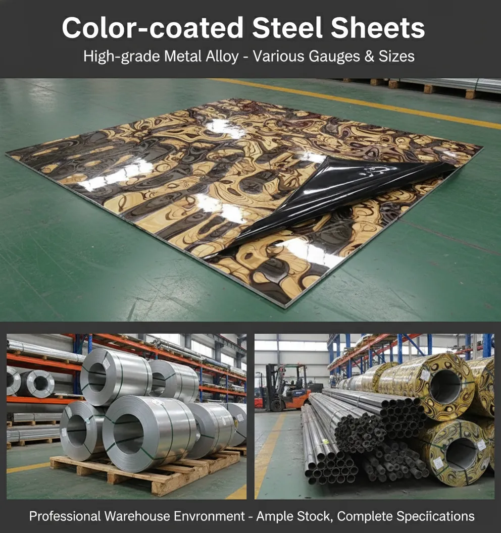 Heat insulated color steel sheet factory