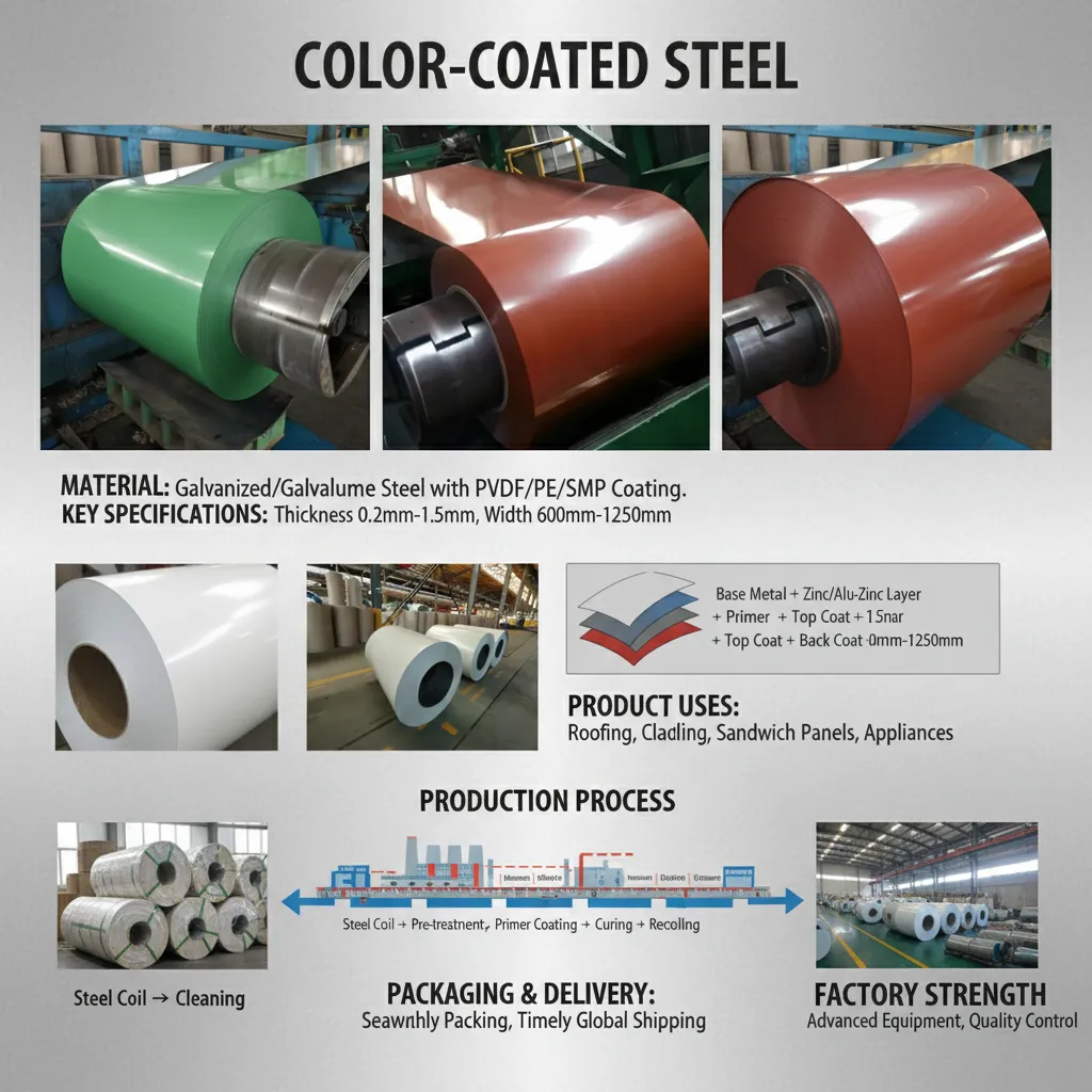Automotive industry color coated coil supplier