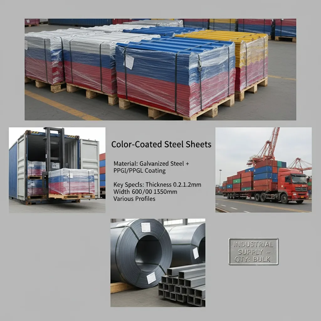 Hot dipped PPGI color coated steel sheet manufacturer