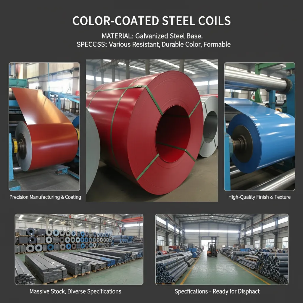 Zinc alloy color coated steel coil wholesale