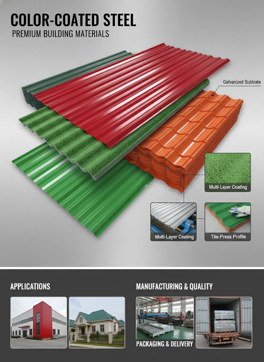 Galvanized Color Coated Steel Sheet PPGI Supplier