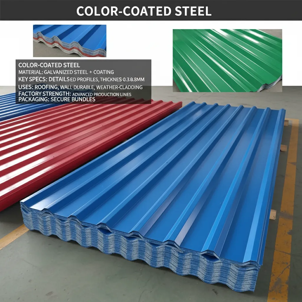 Metal roofing color steel sheet manufacturer