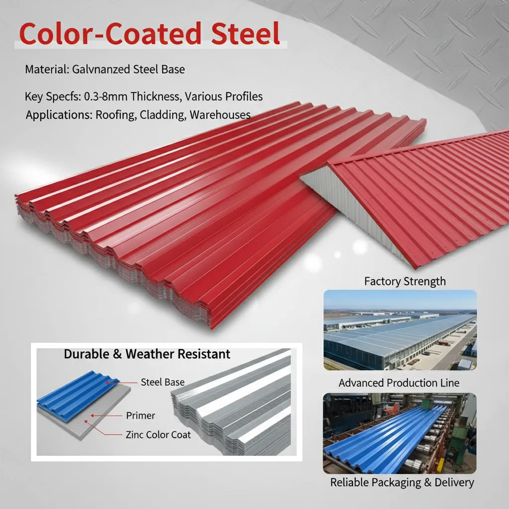 Thin cold rolled color steel sheet supplier