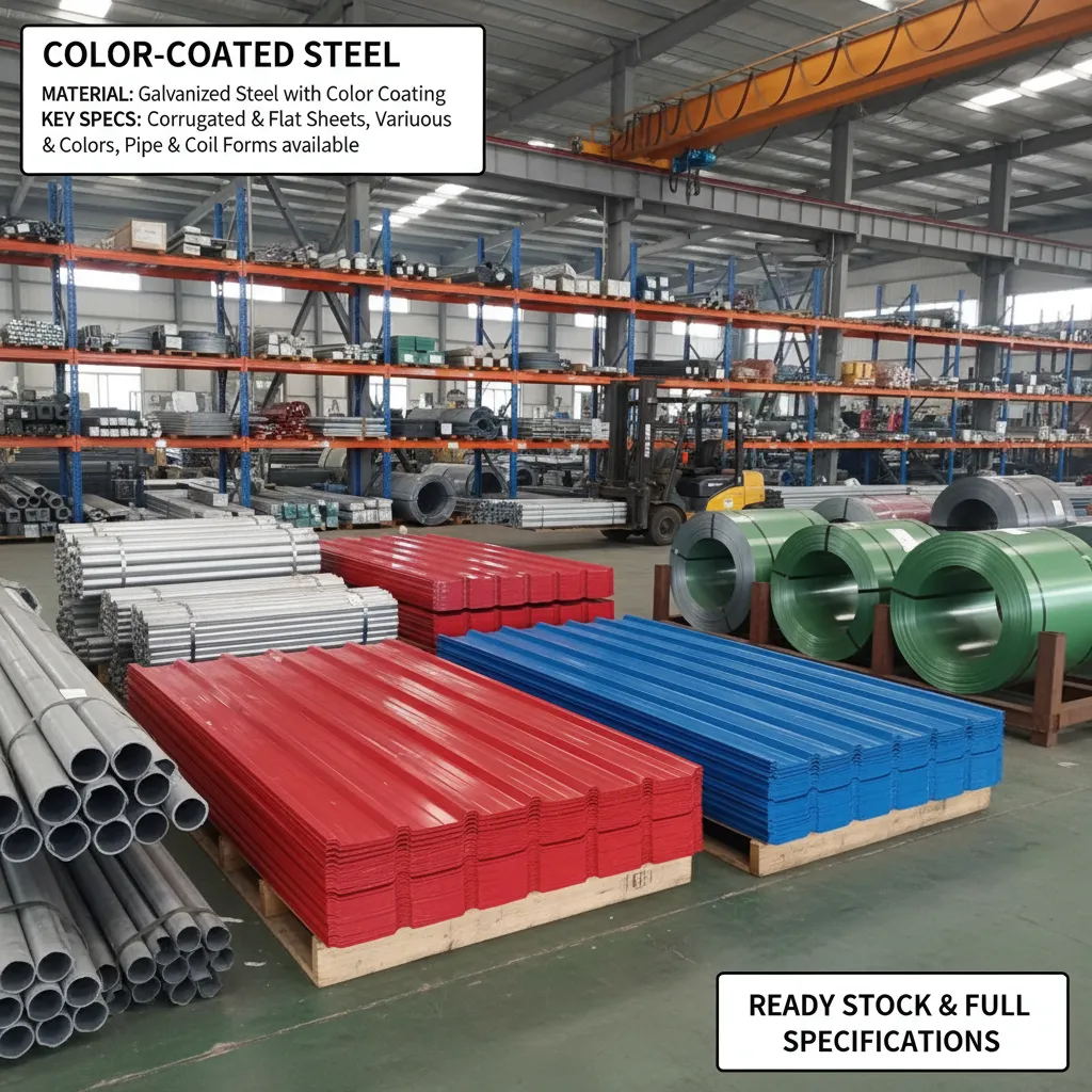 Roll formed color steel sheet factory