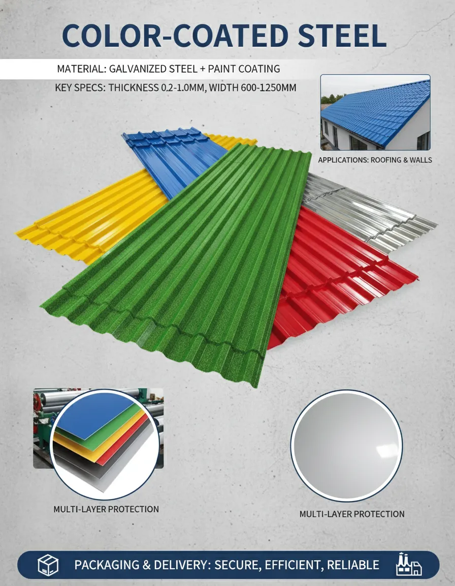 Engineering building color steel sheet manufacturer